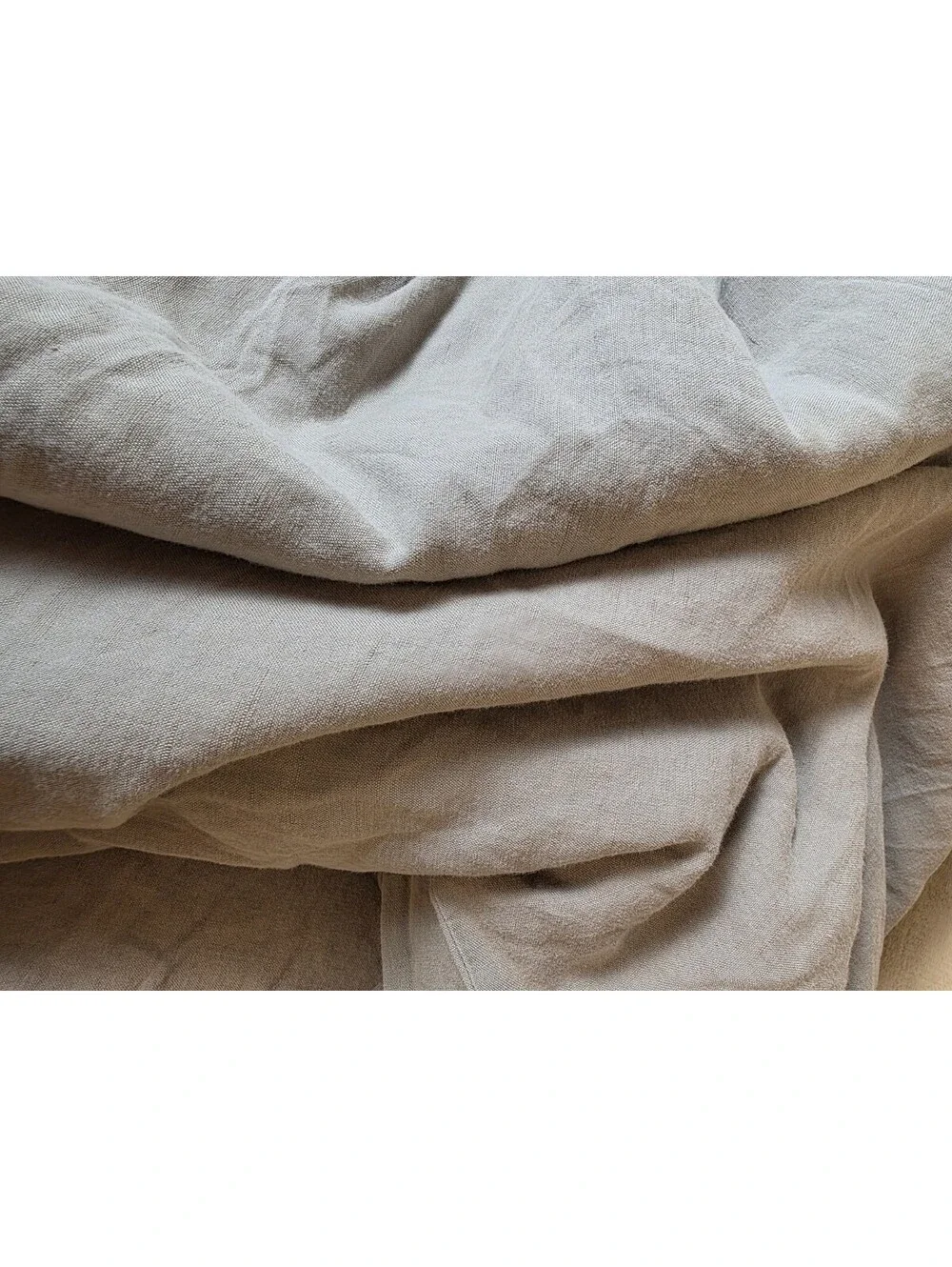 Restoration Hardware King Stonewashed 55% Linen 45% Cotton Duvet GrayTaupe Brown
